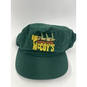 Vintage LP McCoys Louisiana Pacific Green Snapback Hat Wolmanized Gently Used